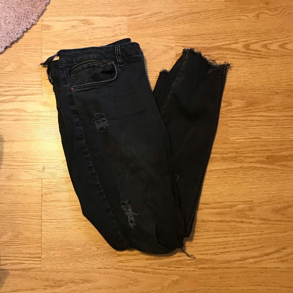 Forever 21 distressed black Jeans